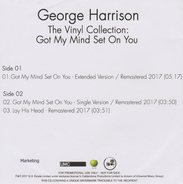 The Vinyl Collection: Got My Mind Set On You